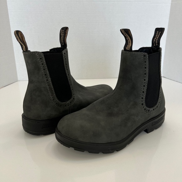 Blundstone High Top Boots #1630 Rustic Black W 8 1/2 - Picture 1 of 9